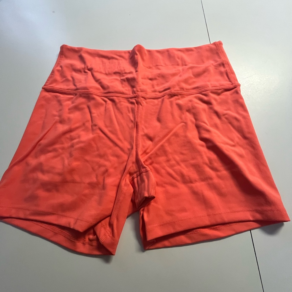 All in Motion Women's High-Waisted Orange Shorts